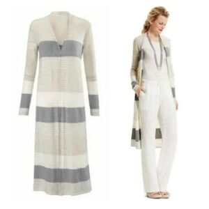 CAbi 5018 Vineyard Sweater Small Open Duster Cardigan Womens  Career